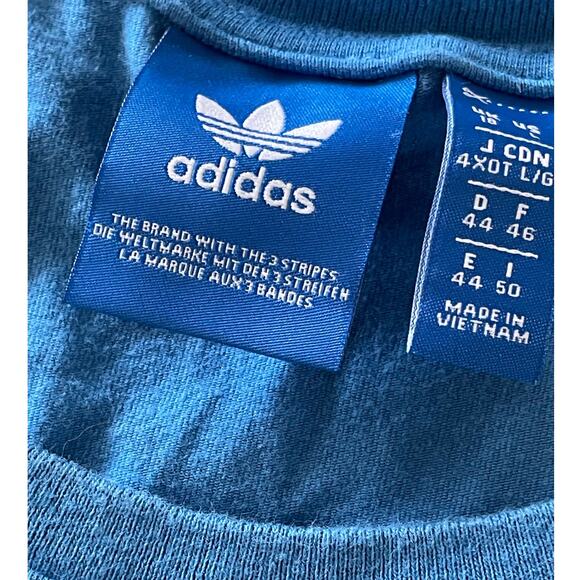 Adidas Women's Loose Crop Blue Tank Large - Picture 5 of 10